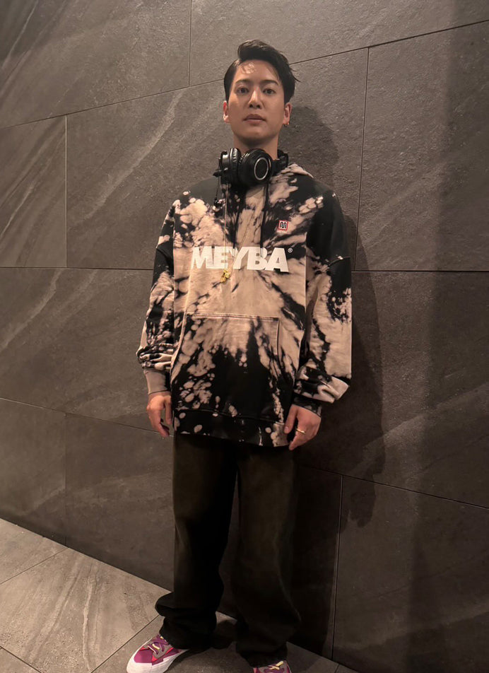 TIE DYE SWEAT HOODY【BLACK/SEA MIST】日本限定カラー