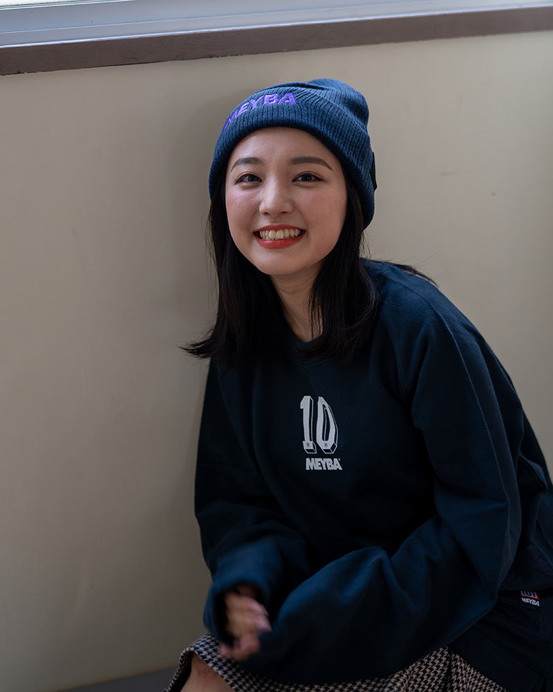 NYLON POCKET CREW SWEAT【NAVY】 – MEYBA Japan Official