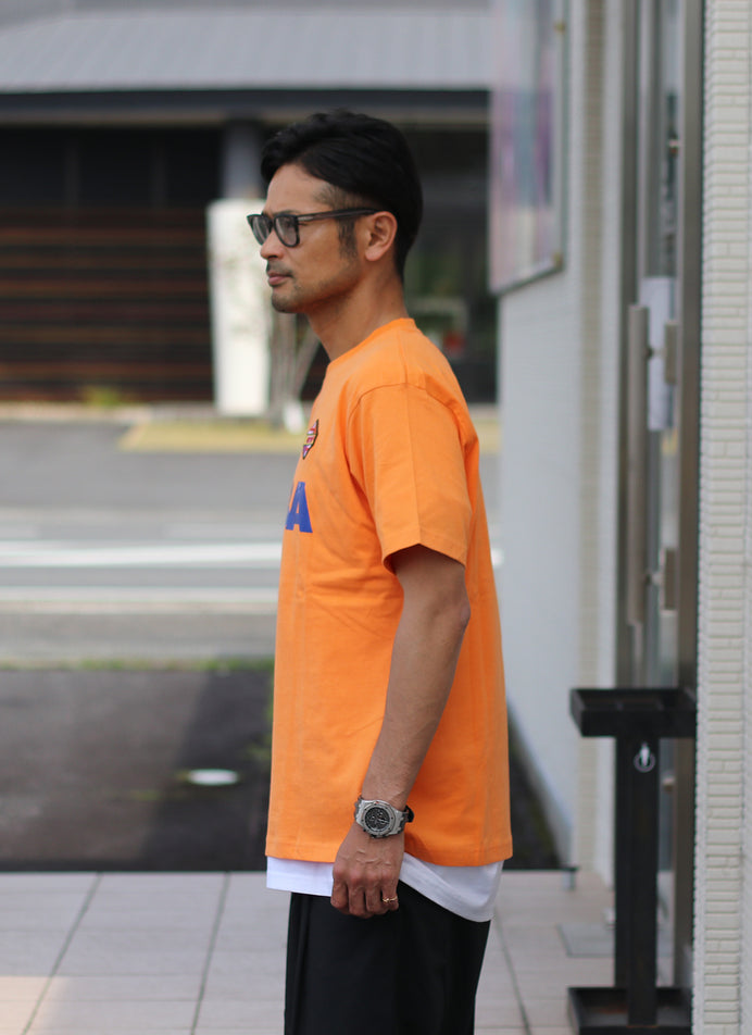 MEYBA TRAINING TEE【ORANGE/SURF】