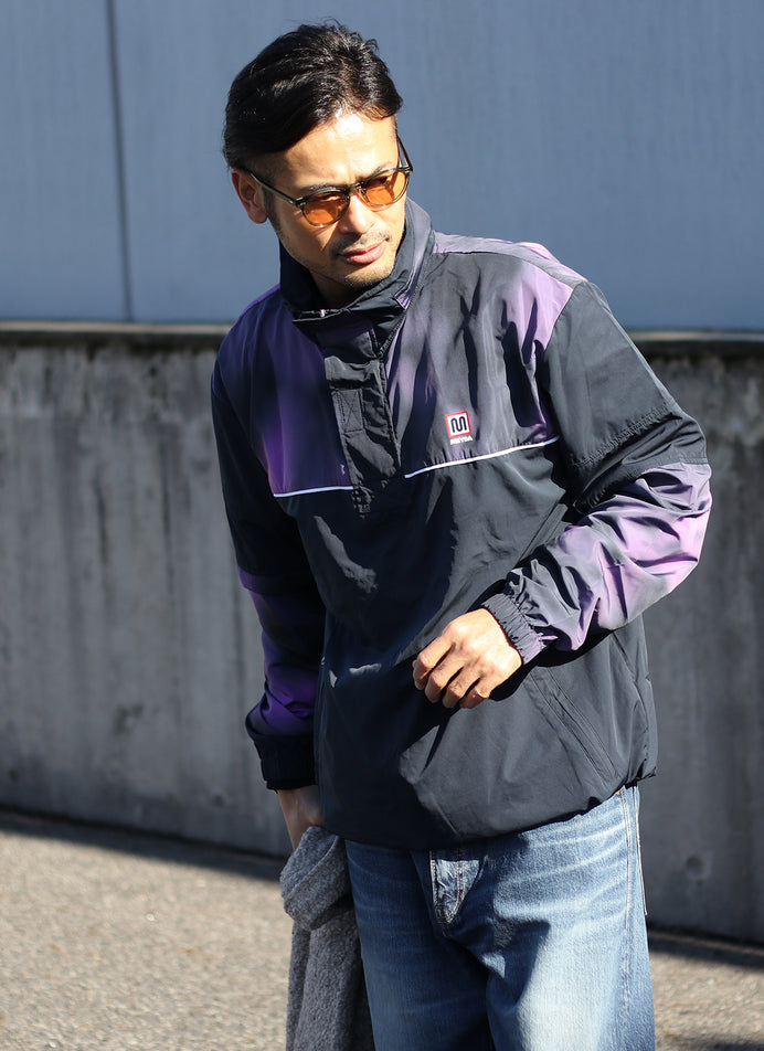 TIE DYE PACKAWAY TRAINING JACKET【NAVY/PURPLE】
