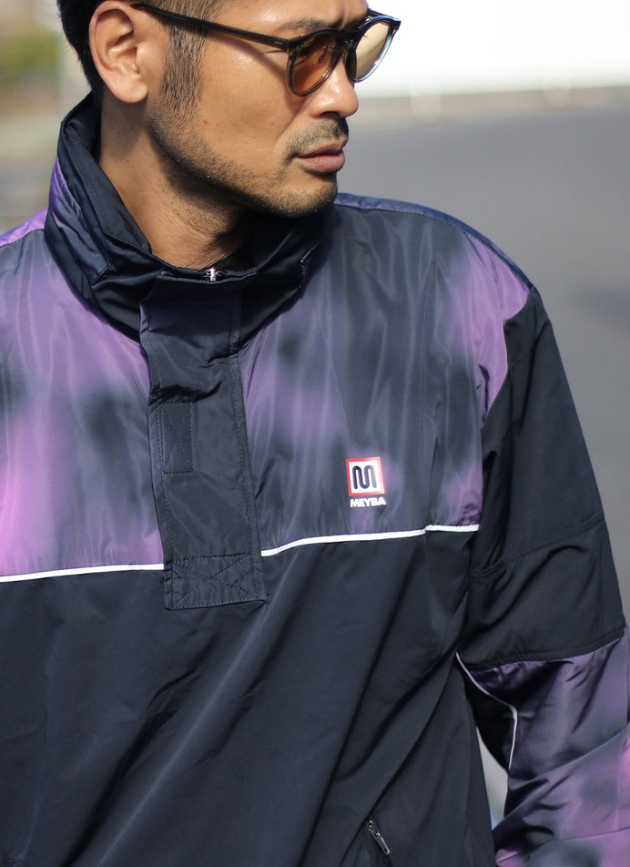 TIE DYE PACKAWAY TRAINING JACKET【NAVY/PURPLE】