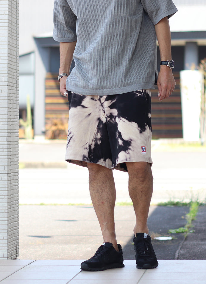 TIE DYE SWEAT SHORT【BLACK/SEA MIST】　日本限定カラー
