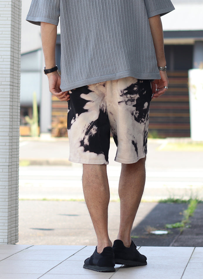 TIE DYE SWEAT SHORT【BLACK/SEA MIST】　日本限定カラー