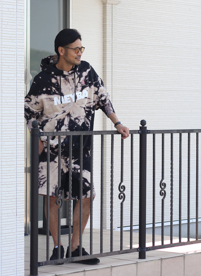 TIE DYE SWEAT HOODY【BLACK/SEA MIST】日本限定カラー