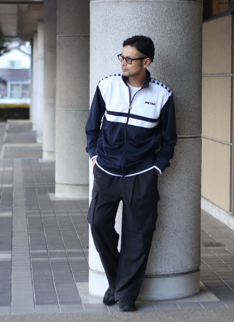 TERRACE STRIPE TRACK JACKET【NAVY/WHITE】 – MEYBA Japan Official