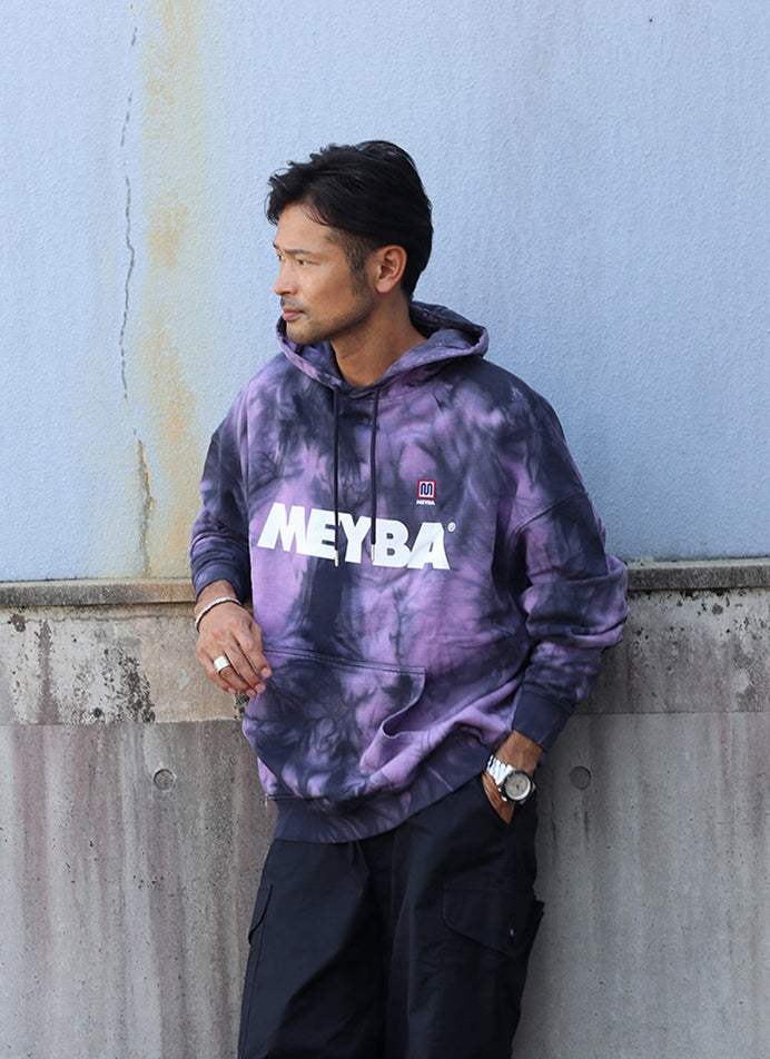 TIE DYE SWEAT HOODY【NAVY/PURPLE】