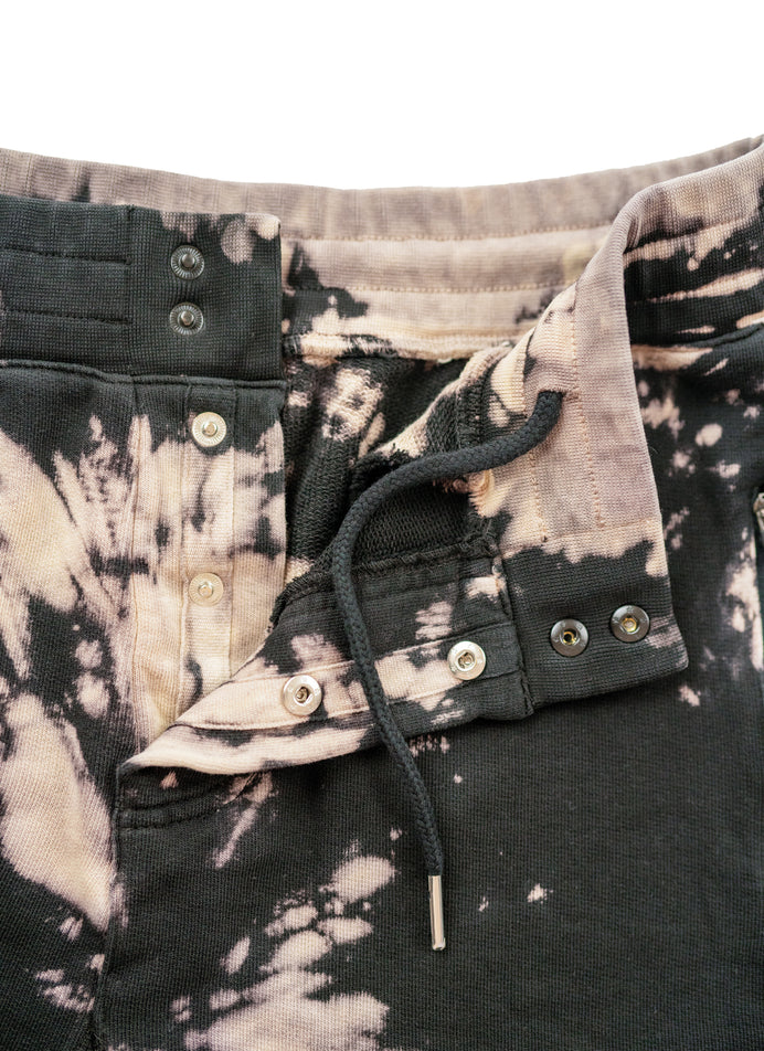 TIE DYE SWEAT SHORT【BLACK/SEA MIST】　日本限定カラー