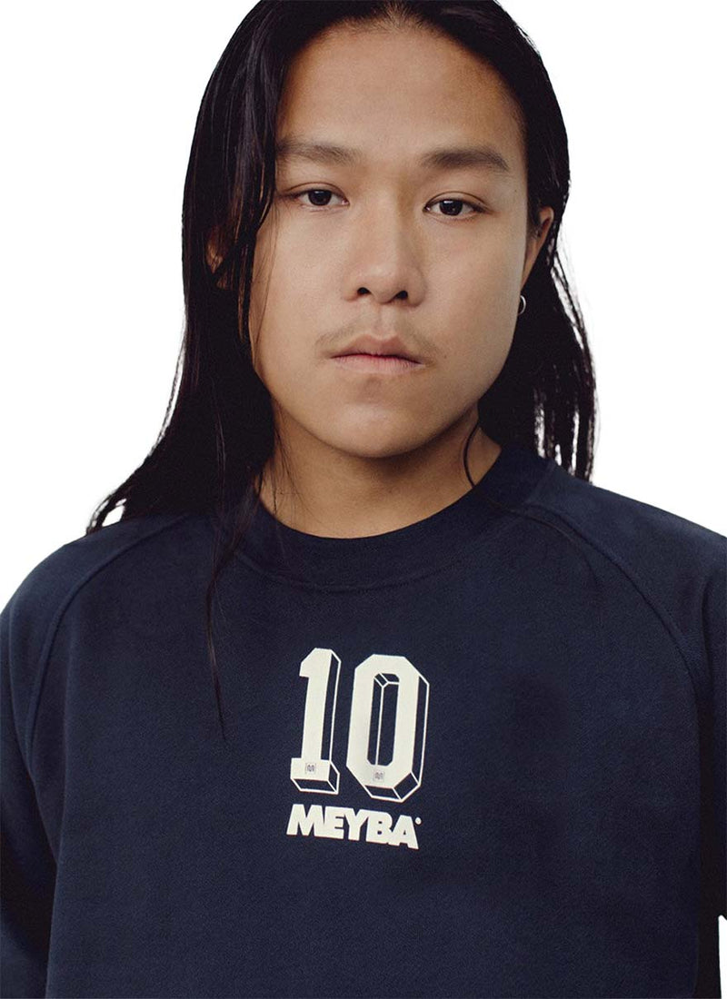 NYLON POCKET CREW SWEAT【NAVY】 – MEYBA Japan Official