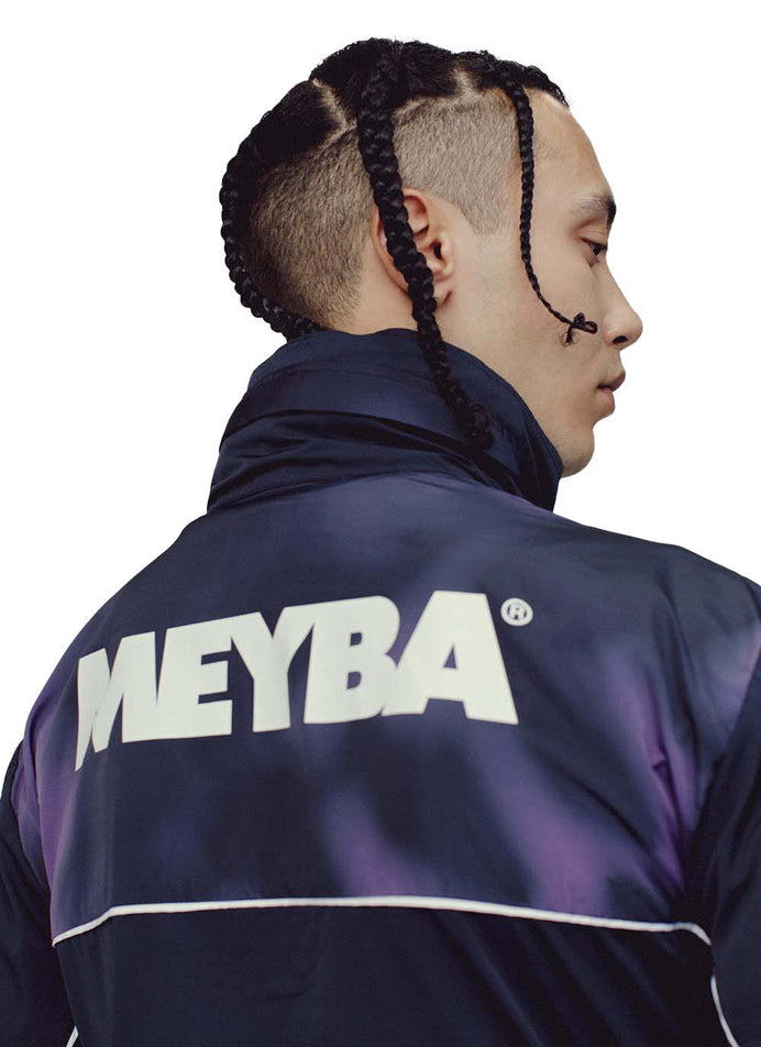 TIE DYE PACKAWAY TRAINING JACKET【NAVY/PURPLE】