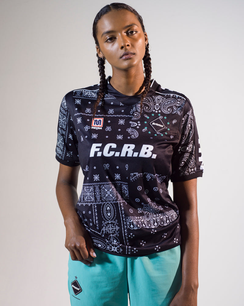 F.C.R.B. ×MEYBAコラボゲームシャツバンダナ柄 F.C.R.B. ×MEYBAコラボゲームシャツバンダナ柄 MEYBA×FCRB JERSEY