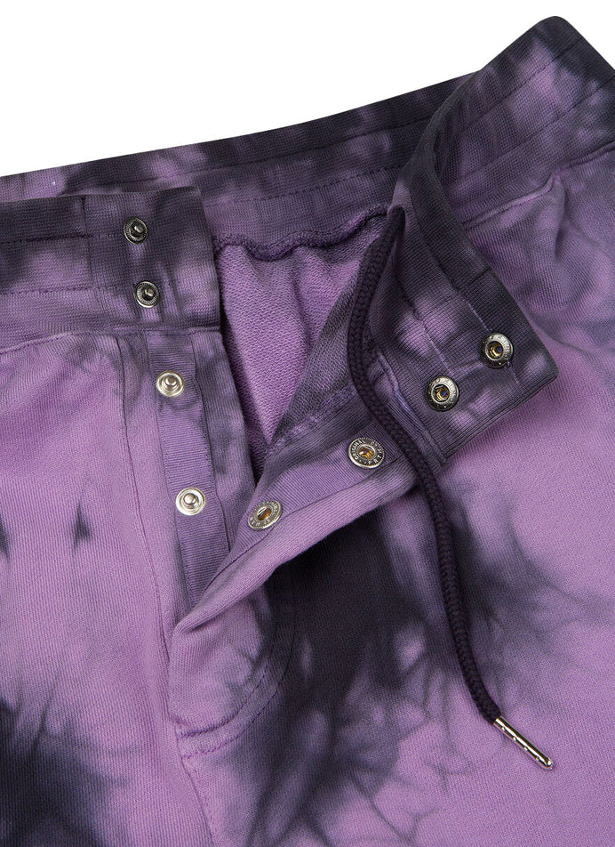 TIE DYE SWEAT SHORT【NAVY/PURPLE】