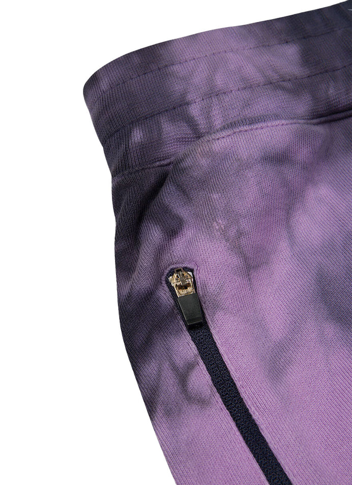 TIE DYE SWEAT SHORT【NAVY/PURPLE】