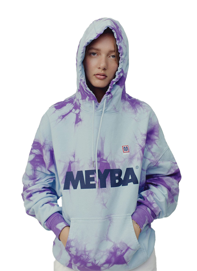 TIE DYE SWEAT HOODY【SKY/PURPLE】