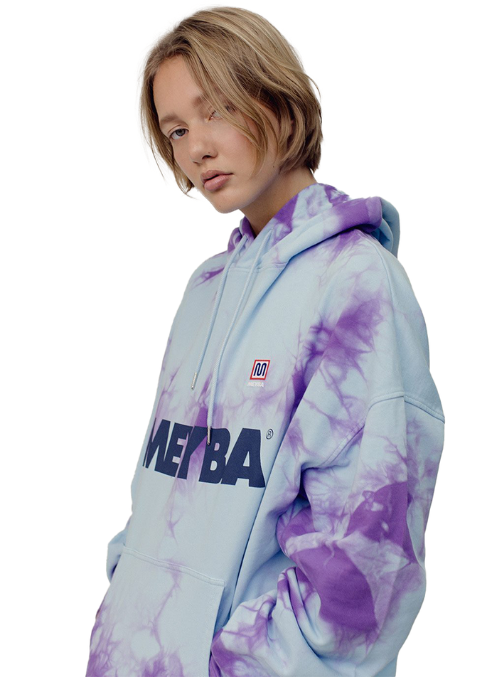 TIE DYE SWEAT HOODY【SKY/PURPLE】